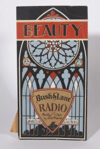 A Rare 1930s Bush & Lane Radios Advertising Placard SOLD $1600.00